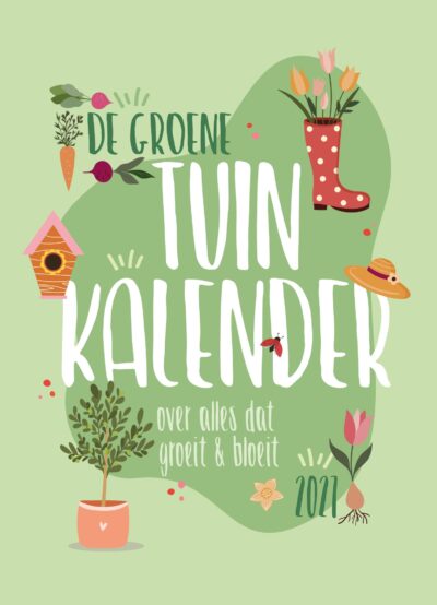 cover met speelse tekeningen van tuinelementen