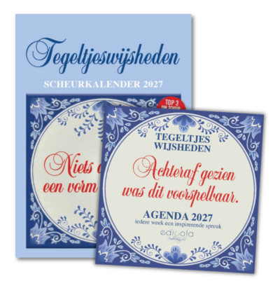 Covers van beide producten. In de stijl van een oud-hollandse tegel.